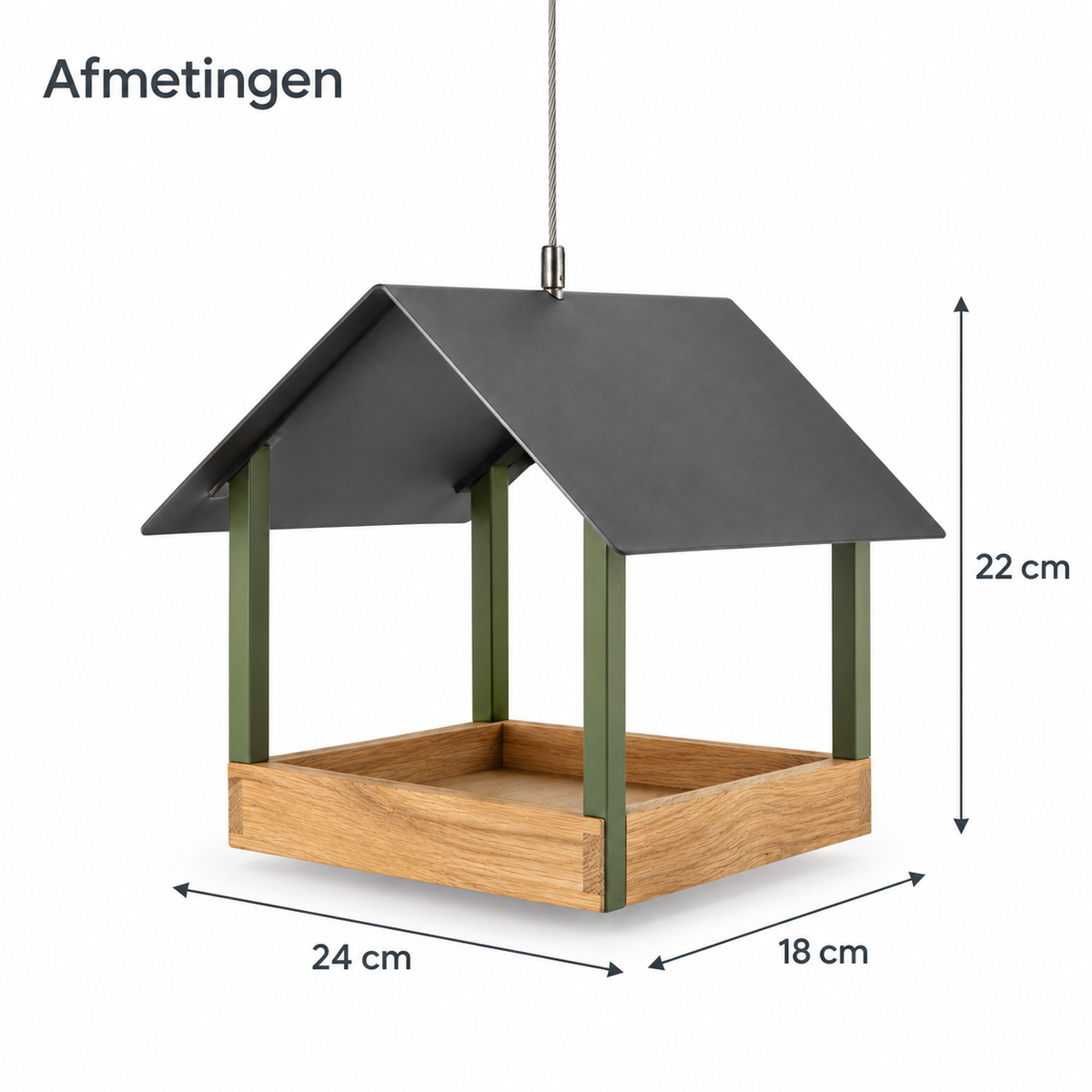 Hangend vogelvoederhuis
